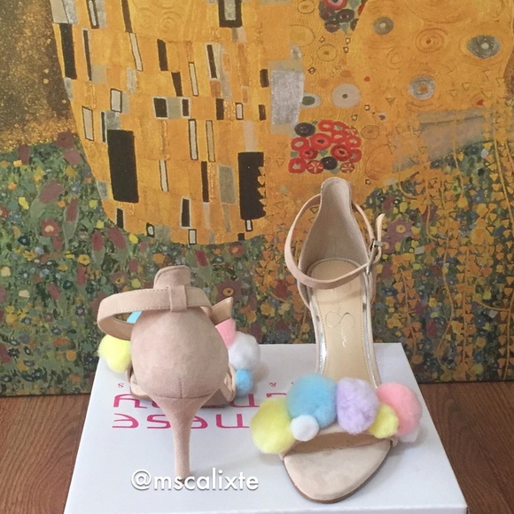 🤗ONE DAY SALE🤗🍭pom pom heels 🍭 - Picture 3 of 4